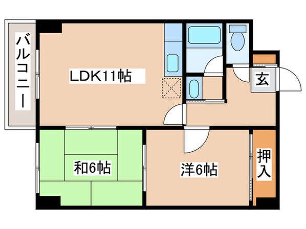 マンションえむずの物件間取画像